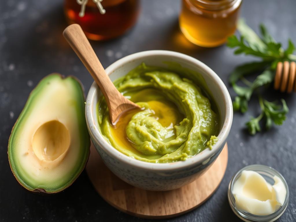 Domowa maseczka z awokado i miodu w miseczce jak zrobić domowe spa
