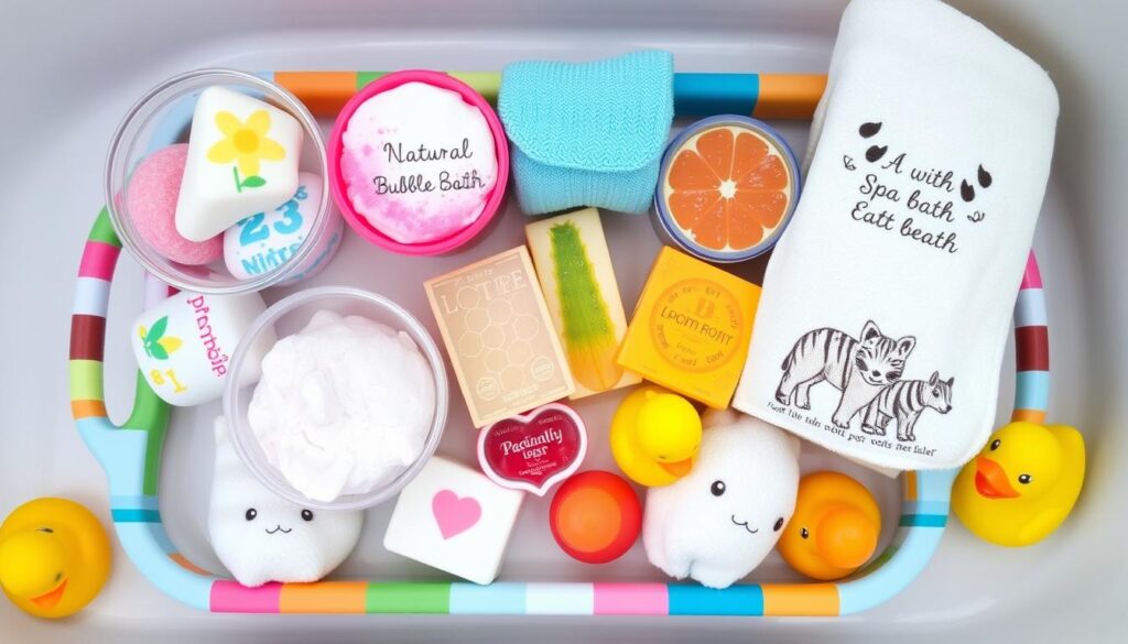 Kolorowe, bezpieczne produkty do domowego spa dla dzieci