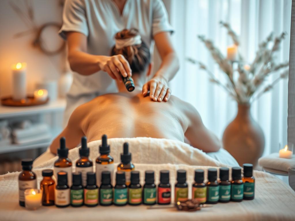 Masaż relaksacyjny z wykorzystaniem olejków eterycznych i aromaterapii