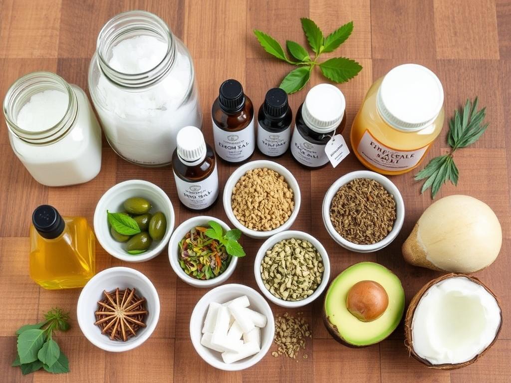 Naturalne składniki do domowego spa dostępne w sklepach