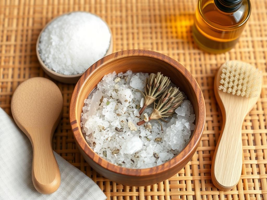 Peeling do stóp z solą morską i olejkami eterycznymi