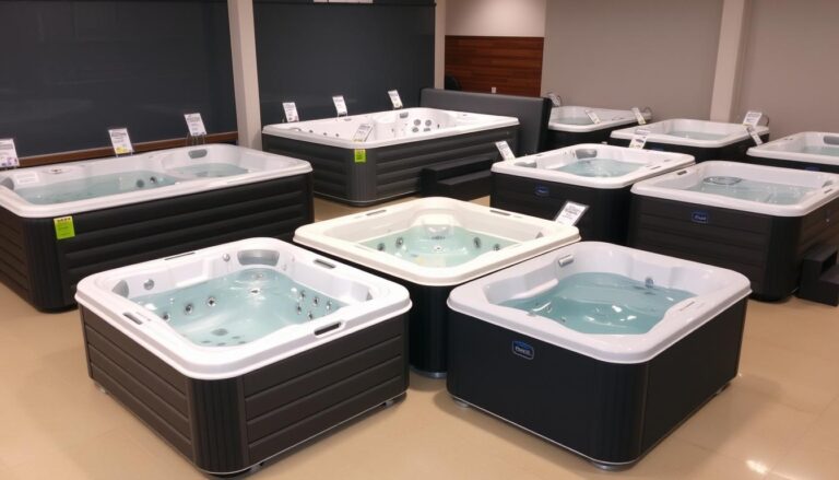 Różne modele jacuzzi ogrodowych w różnych przedziałach cenowych