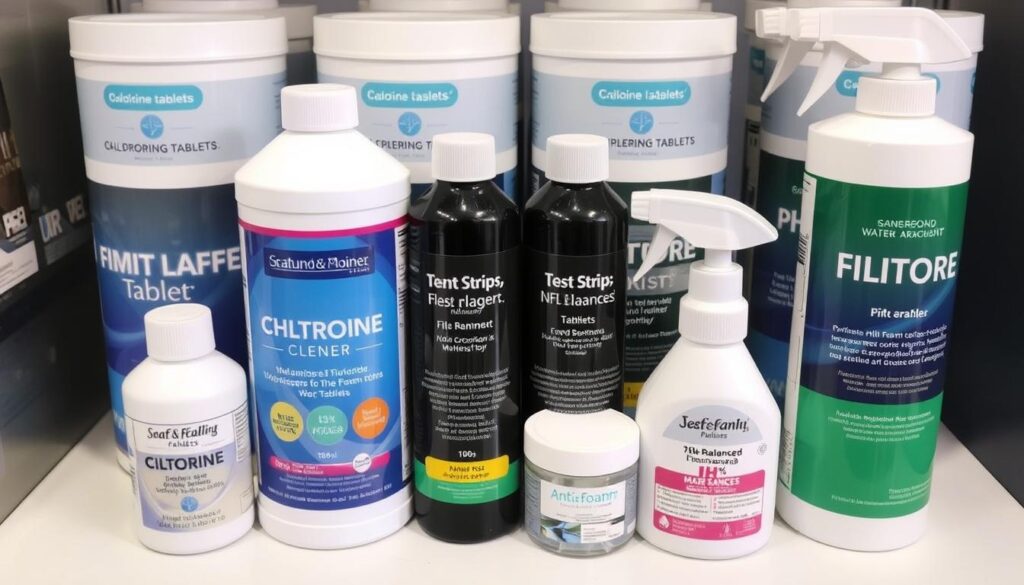 Zestaw środków chemicznych do pielęgnacji wody w jacuzzi