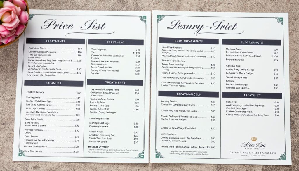 Cennik zabiegów relaksacyjnych na ciało w luksusowym salonie SPA