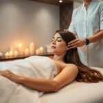 Kobieta podczas zabiegu relaksacyjnego na ciało w salonie SPA