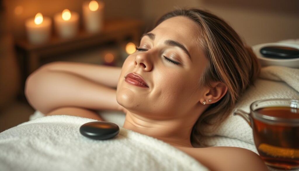 Masaż gorącymi kamieniami - efekt relaksacji i odprężenia po zabiegu