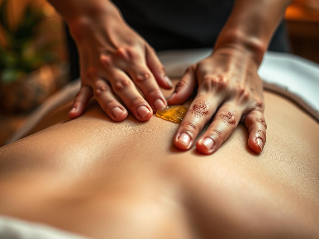 Masaż relaksacyjny na ciało z wykorzystaniem aromatycznych olejków